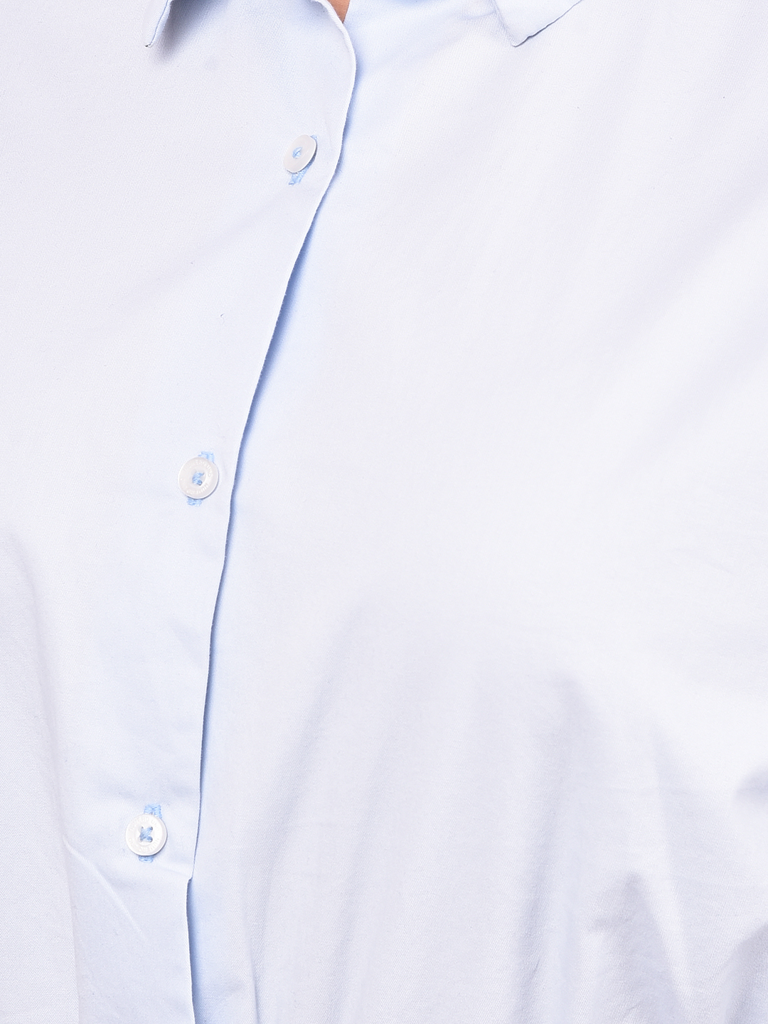 Numero Uno Women Cropped Button-Up Shirt